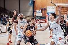 Basketball, Basketball Superliga 2023/24, Gunddurchgang 9. Runde, Oberwart Gunners, Flyers Wels, Derrek Brooks (11), Radii Caisin (13), Simun Kovac (5), Christopher Ferguson (20)