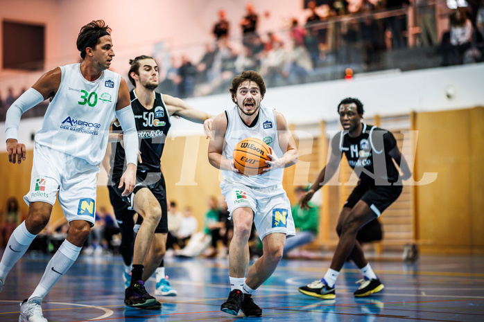 Basketball, Basketball Zweite Liga 2023/24, Grunddurchgang 8.Runde, Deutsch Wagram Alligators, Basket Flames, Marko Kolaric (30), Vincent Balau (50), Stefan Strobel (15), Kingsley Fobi (14)