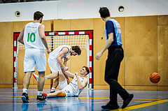Basketball, Basketball Zweite Liga 2023/24, Grunddurchgang 8.Runde, Deutsch Wagram Alligators, Basket Flames, Stefan Strobel (15), Luis Göd (2)