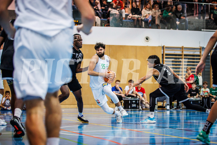 Basketball, Basketball Zweite Liga 2023/24, Grunddurchgang 8.Runde, Deutsch Wagram Alligators, Basket Flames, Josip Valentic (55)