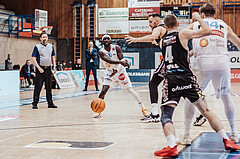 Basketball, Basketball Superliga 2023/24, Gunddurchgang 9. Runde, Oberwart Gunners, Flyers Wels, Munis Tutu (10)