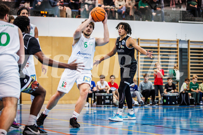 Basketball, Basketball Zweite Liga 2023/24, Grunddurchgang 8.Runde, Deutsch Wagram Alligators, Basket Flames, Stefan Strobel (15)