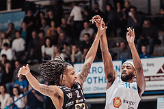 Basketball, Basketball Superliga 2023/24, Gunddurchgang 9. Runde, Oberwart Gunners, Flyers Wels, Terell Allen (2), Derrek Brooks (11)