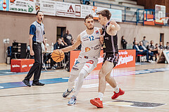 Basketball, Basketball Superliga 2023/24, Gunddurchgang 9. Runde, Oberwart Gunners, Flyers Wels, Jonathan Knessl (12), Dejan Kovacevic (17)