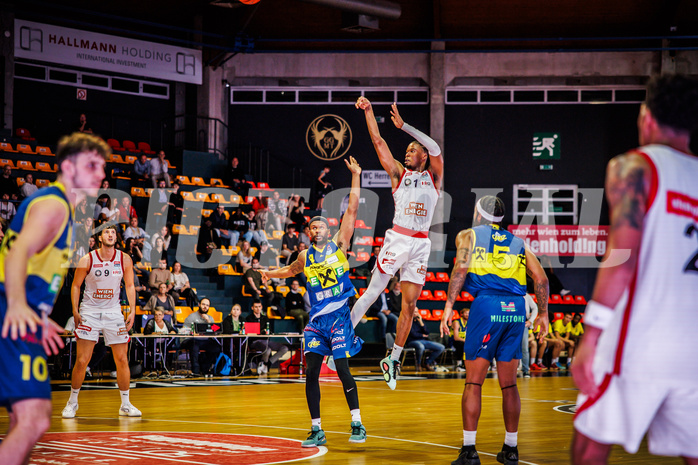 Basketball, Win2Day Superliga 2024/25, Grunddurchgang 2.Runde, BC Vienna, UBSC Graz, Ralph Bissainthe (1)