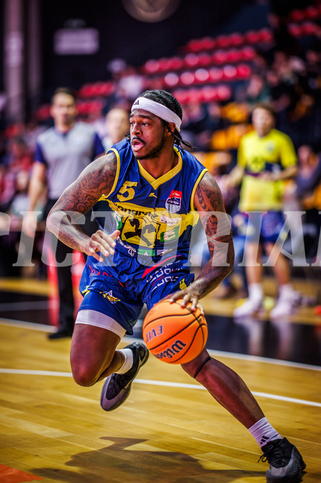 Basketball, Win2Day Superliga 2024/25, Grunddurchgang 2.Runde, BC Vienna, UBSC Graz, Gregory Johnson (5)