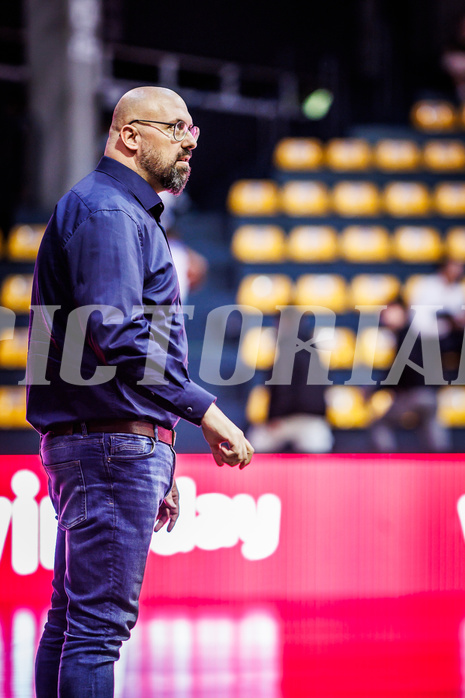Basketball, Win2Day Superliga 2024/25, Grunddurchgang 2.Runde, BC Vienna, UBSC Graz, Dimitris Sarikas (Ass. Coach)