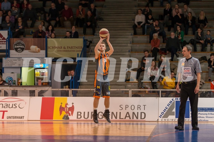 Basketball, ABL 2017/18, Grunddurchgang 17.Runde, Oberwart Gunners, Klosterneuburg Dukes, Jurica Blazevic (19)