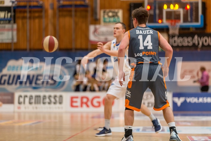 Basketball, ABL 2017/18, Grunddurchgang 17.Runde, Oberwart Gunners, Klosterneuburg Dukes, Sebastian Käferle (7)