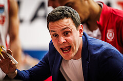 Basketball, win2day Basketball Superliga 2024/25, Platzierungsrunde 9. Runde, Traiskirchen Lions, Gmunden Swans, Benedikt Danek (Head Coach)