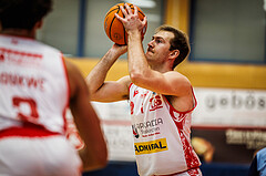 Basketball, win2day Basketball Superliga 2024/25, Platzierungsrunde 9. Runde, Traiskirchen Lions, Gmunden Swans, Ryan Moffat (4)