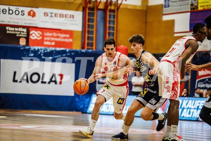 Basketball, win2day Basketball Superliga 2024/25, Platzierungsrunde 9. Runde, Traiskirchen Lions, Gmunden Swans, Benedikt Güttl (7)