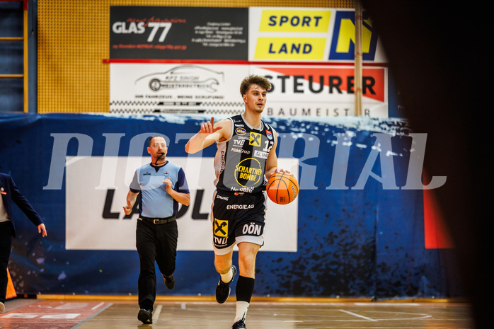 Basketball, win2day Basketball Superliga 2024/25, Platzierungsrunde 9. Runde, Traiskirchen Lions, Gmunden Swans, Jakob Lohr (12)