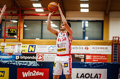 Basketball, win2day Basketball Superliga 2024/25, Platzierungsrunde 9. Runde, Traiskirchen Lions, Gmunden Swans, Aleksej Kostic (6)