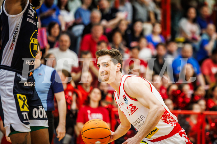 Basketball, win2day Basketball Superliga 2024/25, Platzierungsrunde 9. Runde, Traiskirchen Lions, Gmunden Swans, Benedikt Güttl (7)