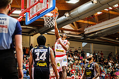 Basketball, win2day Basketball Superliga 2024/25, Platzierungsrunde 9. Runde, Traiskirchen Lions, Gmunden Swans, Nelson Haskin (21)