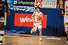 Basketball, win2day Basketball Superliga 2024/25, Platzierungsrunde 9. Runde, Traiskirchen Lions, Gmunden Swans, David Hofstädter (10)