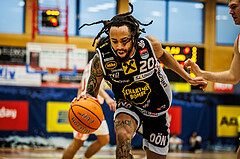 Basketball, win2day Basketball Superliga 2024/25, Platzierungsrunde 9. Runde, Traiskirchen Lions, Gmunden Swans, Joseph Reece (20)