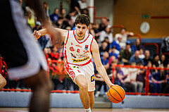 Basketball, win2day Basketball Superliga 2024/25, Platzierungsrunde 9. Runde, Traiskirchen Lions, Gmunden Swans, Aleksej Kostic (6)