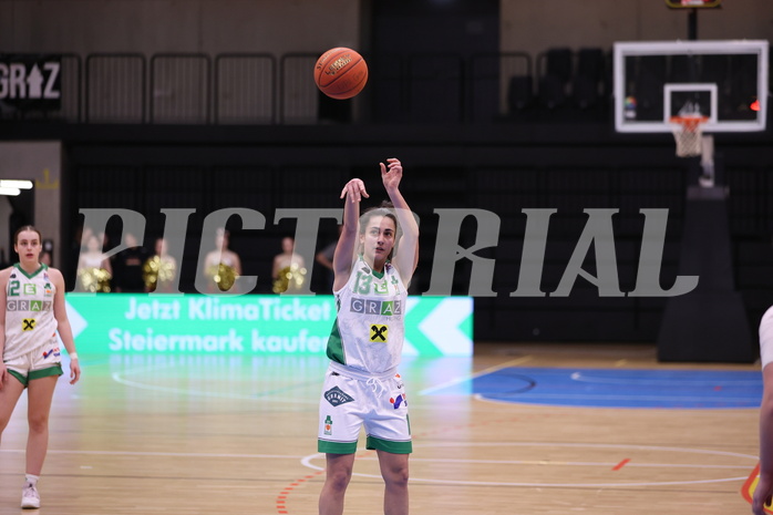 25.02.2023, Graz, Raiffeisen Sportpark, Basketball Damen Superliga 2022/23, Grunddurchgang 14.Runde, UBI Holding Graz - Vienna Timberwolves,  