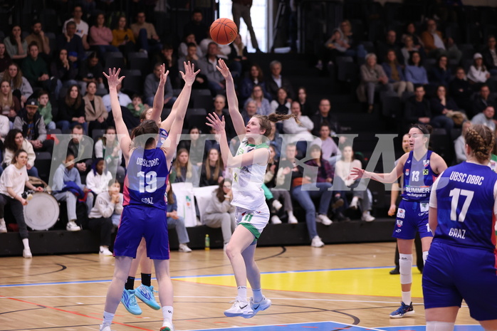 05.03.2023, Graz, Raiffeisen Sportpark, Basketball Damen Superliga 2022/23, Semifinale Spiel 1, UBI Holding Graz vs. UBSC-DBBC Graz,  