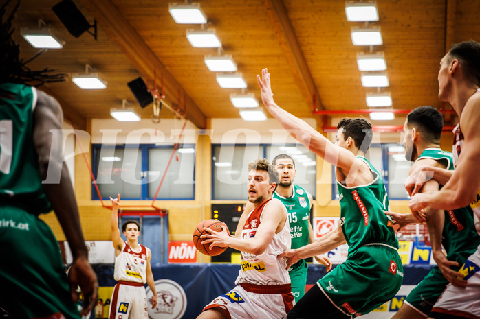 Basketball, win2day Basketball Superliga 2022/23, 1. Qualifikationsrunde, Traiskirchen Lions, Kapfenberg Bulls, Jonas Winkler (17)