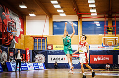Basketball, win2day Basketball Superliga 2022/23, 1. Qualifikationsrunde, Traiskirchen Lions, Kapfenberg Bulls, Milos Latkovic (4)