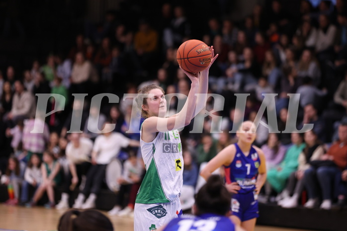 25.02.2023, Graz, Raiffeisen Sportpark, Basketball Damen Superliga 2022/23, Grunddurchgang 14.Runde, UBI Holding Graz - Vienna Timberwolves,  