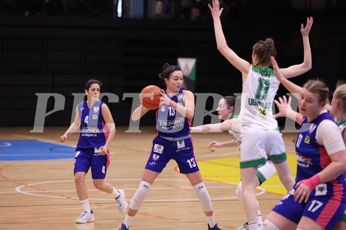 05.03.2023, Graz, Raiffeisen Sportpark, Basketball Damen Superliga 2022/23, Semifinale Spiel 1, UBI Holding Graz vs. UBSC-DBBC Graz,  