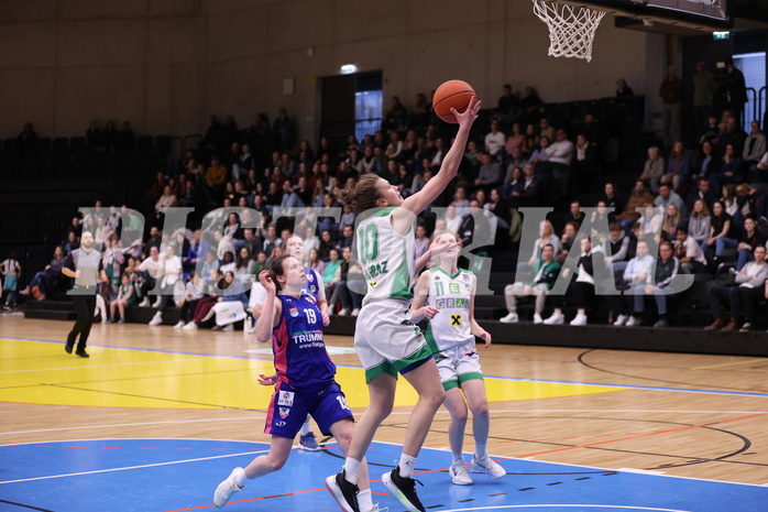 25.02.2023, Graz, Raiffeisen Sportpark, Basketball Damen Superliga 2022/23, Grunddurchgang 14.Runde, UBI Holding Graz - Vienna Timberwolves,  