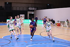 25.02.2023, Graz, Raiffeisen Sportpark, Basketball Damen Superliga 2022/23, Grunddurchgang 14.Runde, UBI Holding Graz - Vienna Timberwolves,  
