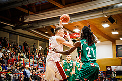 Basketball, win2day Basketball Superliga 2022/23, 1. Qualifikationsrunde, Traiskirchen Lions, Kapfenberg Bulls, I. Gromovs (4)