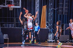 Basketball, Win2Day Superliga 2022/23, 1. Platzierungsrunde, BC Vienna, Flyers Wels, Stefan Savic (13)