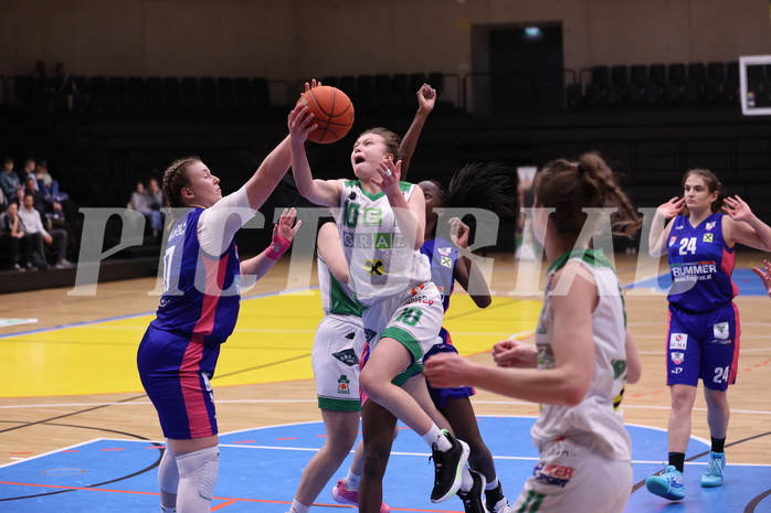 05.03.2023, Graz, Raiffeisen Sportpark, Basketball Damen Superliga 2022/23, Semifinale Spiel 1, UBI Holding Graz vs. UBSC-DBBC Graz,  