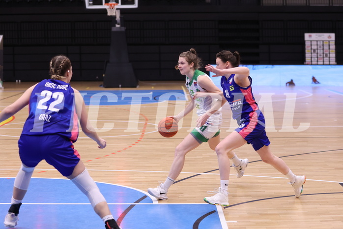 05.03.2023, Graz, Raiffeisen Sportpark, Basketball Damen Superliga 2022/23, Semifinale Spiel 1, UBI Holding Graz vs. UBSC-DBBC Graz,  