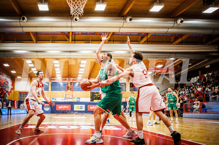 Basketball, win2day Basketball Superliga 2022/23, 1. Qualifikationsrunde, Traiskirchen Lions, Kapfenberg Bulls, Brad Greene (15)