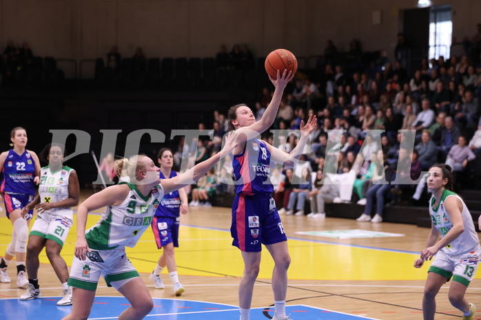 05.03.2023, Graz, Raiffeisen Sportpark, Basketball Damen Superliga 2022/23, Semifinale Spiel 1, UBI Holding Graz vs. UBSC-DBBC Graz,  