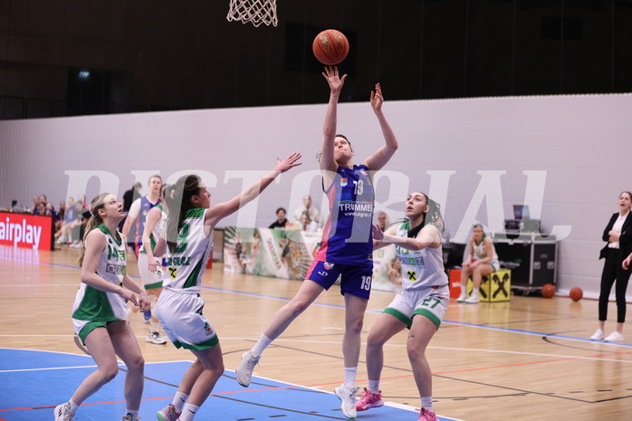 25.02.2023, Graz, Raiffeisen Sportpark, Basketball Damen Superliga 2022/23, Grunddurchgang 14.Runde, UBI Holding Graz - Vienna Timberwolves,  