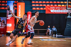 Basketball, Win2Day Superliga 2022/23, 1. Platzierungsrunde, BC Vienna, Flyers Wels, Gavrilo Tepic (4), Bogic Vujosevic (5)