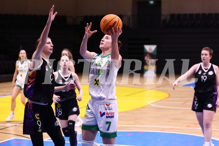 17.12.2023, Graz, Raiffeisen Sportpark, Basketball Damen Superliga 2023/24, Grunddurchgang 7.Runde, UBI Holding Graz - Vienna United Women,  