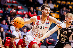 Basketball, win2day Basketball Superliga 2023/24, Grunddurchgang 12.Runde, BC Vienna, Kapfenberg Bulls, Davor Konjevic (31)