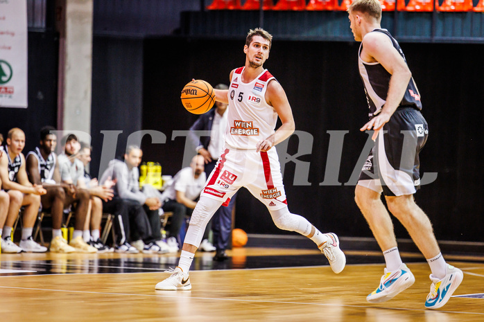 Basketball, win2day Basketball Superliga 2023/24, Grunddurchgang 12.Runde, BC Vienna, Kapfenberg Bulls, Bogic Vujosevic (5)