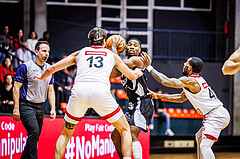 Basketball, win2day Basketball Superliga 2023/24, Grunddurchgang 12.Runde, BC Vienna, Kapfenberg Bulls, Rudi Williams (3)