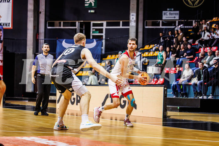 Basketball, win2day Basketball Superliga 2023/24, Grunddurchgang 12.Runde, BC Vienna, Kapfenberg Bulls, Davor Konjevic (31)