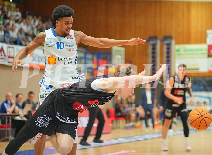 Basketball, Basketball Superliga 2024/25, Playoffs, Viertelfinale Spiel 3, Oberwart Gunners vs. Kapfenberg 

