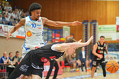 Basketball, Basketball Superliga 2024/25, Playoffs, Viertelfinale Spiel 3, Oberwart Gunners vs. Kapfenberg 


