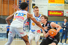 Basketball, Basketball Superliga 2024/25, Playoffs, Viertelfinale Spiel 3, Oberwart Gunners vs. Kapfenberg 


