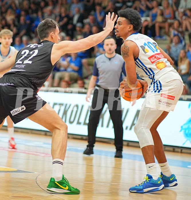 Basketball, Basketball Superliga 2024/25, Playoffs, Viertelfinale Spiel 3, Oberwart Gunners vs. Kapfenberg 

