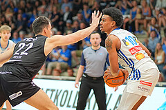 Basketball, Basketball Superliga 2024/25, Playoffs, Viertelfinale Spiel 3, Oberwart Gunners vs. Kapfenberg 


