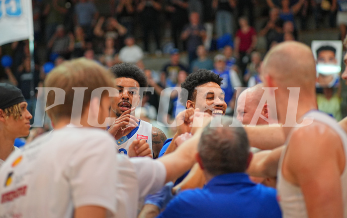 Basketball, Basketball Superliga 2024/25, Playoffs, Viertelfinale Spiel 3, Oberwart Gunners vs. Kapfenberg 

